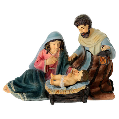 Nativity of painted resin for 16 cm Nativity Scene, 12x8x10 cm 1