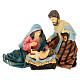 Natività presepe 24 cm sdraiata resina dipinta 20x12x15 cm s1
