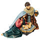 Natività presepe 24 cm sdraiata resina dipinta 20x12x15 cm s3