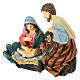 Natività presepe 24 cm sdraiata resina dipinta 20x12x15 cm s4
