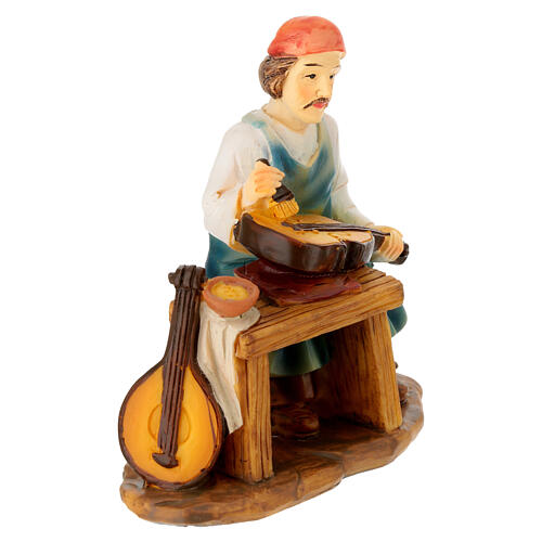 Set 3 mestieri presepe 10 cm resina dipinta 6