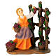 Set 3 contadine presepe 10 cm resina dipinta s2
