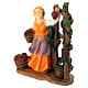 Set 3 contadine presepe 10 cm resina dipinta s5