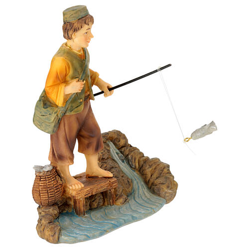 Set 3 männliche Krippenfiguren aus Harz, Berufe, für 12 cm Krippe 7