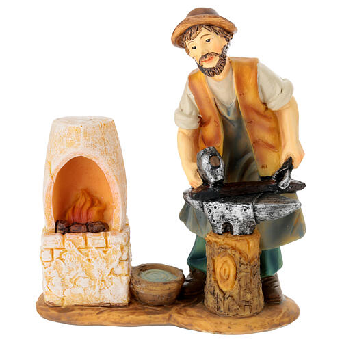 Set tre mestieri maschili resina presepe 12 cm 2