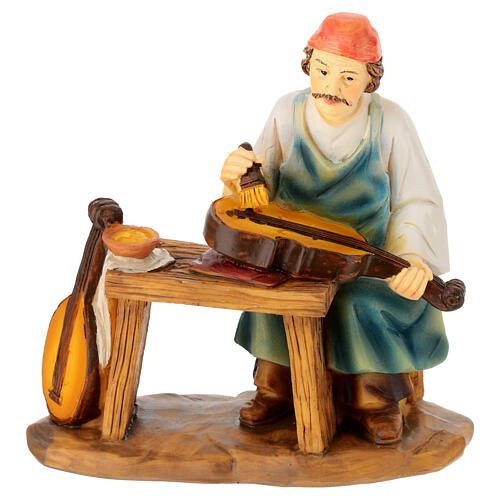 Set tre mestieri maschili resina presepe 12 cm 3