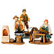 Set tre mestieri maschili resina presepe 12 cm s1