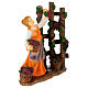 Set 3 pastorelle mestieri presepe 12 cm resina dipinta s6