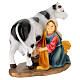 Set 3 pastorelle mestieri presepe 12 cm resina dipinta s7
