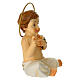 Infant Jesus with halo, sitting, painted resin, 3.3 in s3