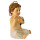 Statua Gesù Bambino h reale 12 cm seduto aureola s3