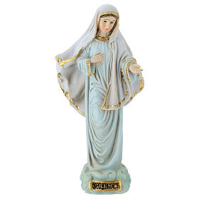 Virgen de Medjugorje 12 cm resina