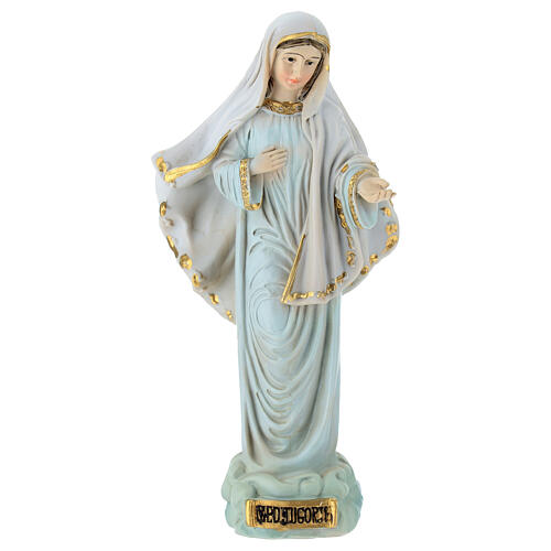 Virgen de Medjugorje 12 cm resina 1