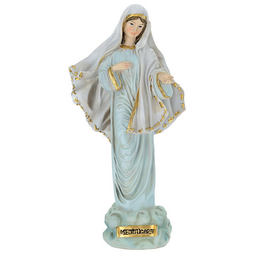 Madonna di Medjugorje resina 20 cm 1