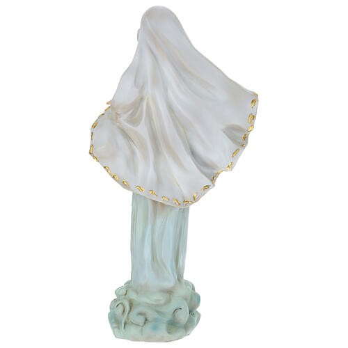 Madonna di Medjugorje resina 20 cm 4