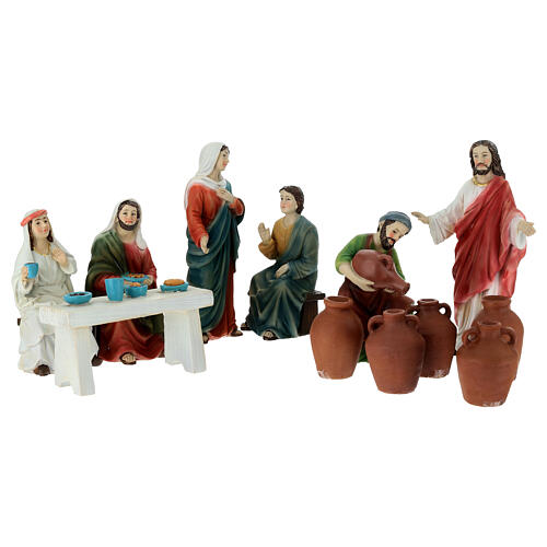 Set tramutazione acqua vino 12 cm resina 1