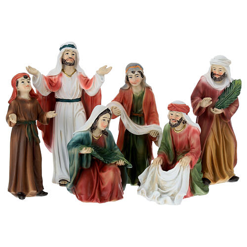 Set ingresso a Gerusalemme 12 cm resina 1