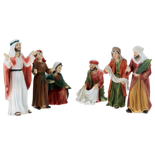 Set ingresso a Gerusalemme 12 cm resina 2