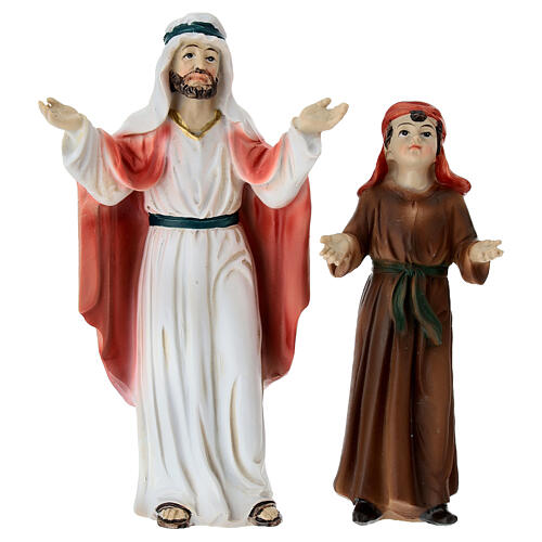 Set ingresso a Gerusalemme 12 cm resina 5