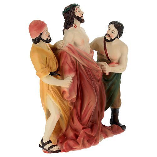 Svestizione di Cristo 12 cm resina 3