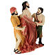 Conjunto cena Jesus despojado das vestes 12 cm resina s3