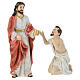 Jesus healing the blind set 12 cm resin s1