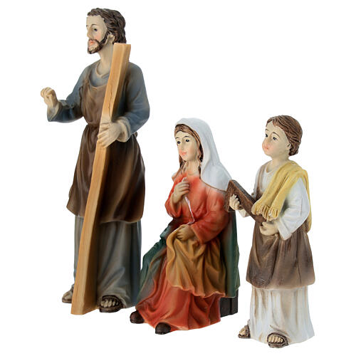 Set Sainte Famille menuisiers 12 cm résine 3