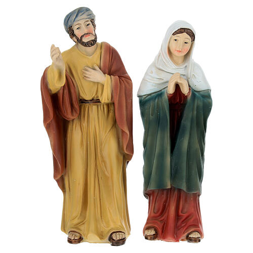 Set ritrovamento Gesù tempio 12 cm resina 2