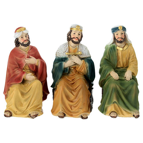 Set ritrovamento Gesù tempio 12 cm resina 3