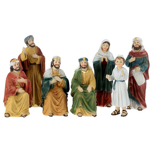 Finding of Jesus in temple set 12 cm resin 1