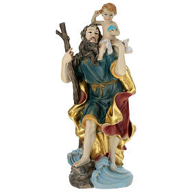 St. Christopher resin statue, 8 in