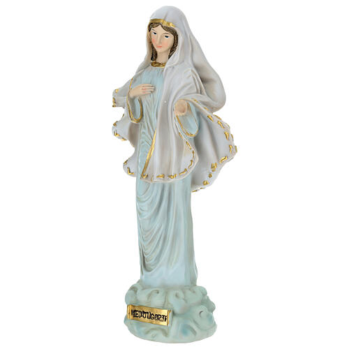 Our Lady of Medjugorje, 12 in, resin statue 3