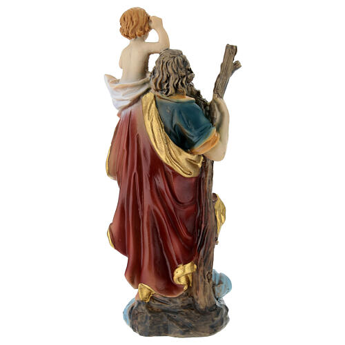 St Christopher statue 12 cm resin 4