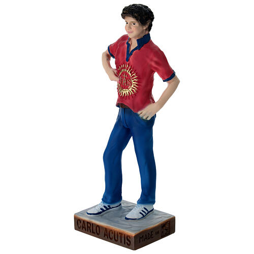 Carlo Acutis, painted resin statue, 9 in 2
