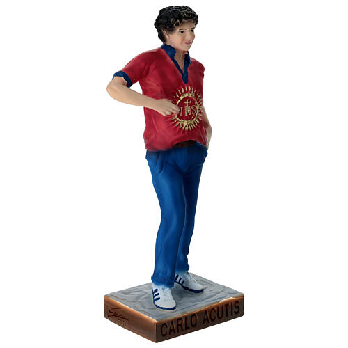 Figura Karola Acutisa, żywica malowana, 22 cm 3