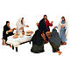 Wedding at Cana 7-piece Neapolitan Easter terracotta nativity scene 13 cm s5