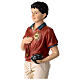 Painted resin statue of Carlo Acutis with rosary, 12 in s8