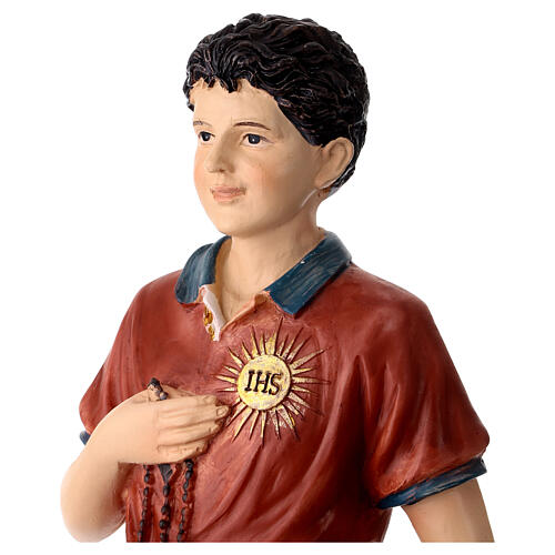 Carlo Acutis with rosary resin statue 12 in 4