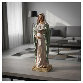 Gottesmutter in Erwartung – 40 cm, farbig gefasstes Resin