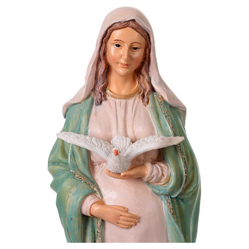Maria incinta resina colorata 40 cm 2
