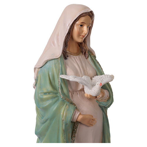 Pregnant Mary Statue in Colored Resin, 40 cm 4