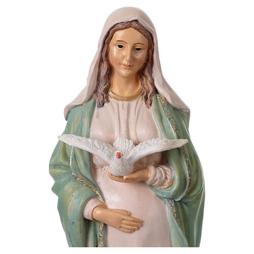 Pregnant Mary Statue in Colored Resin, 40 cm 6