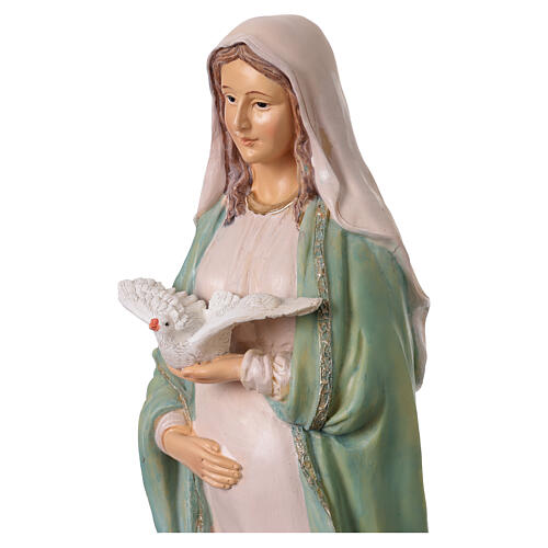 Pregnant Mary Statue in Colored Resin, 40 cm 7