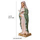 Pregnant Mary Statue in Colored Resin, 40 cm s3