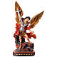Figura św. Michała Archanioła z demonem – figura z żywicy kolorowej 77 cm s1