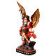 Figura św. Michała Archanioła z demonem – figura z żywicy kolorowej 77 cm s3