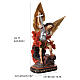 St. Michael the Archangel colored resin statue 80 cm s3