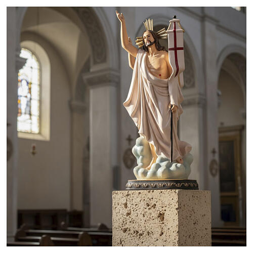 Resurrection of Jesus in coloured resin, 31.5 in 2