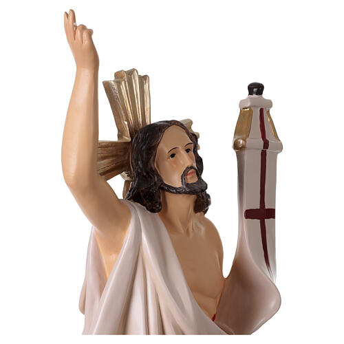 Resurrection of Jesus in coloured resin, 31.5 in 6