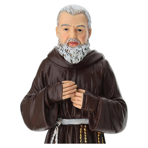 Statua Padre Pio da Pietrelcina resina 20 cm 4
